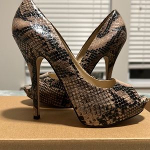Aldo Snake Print Stilettos